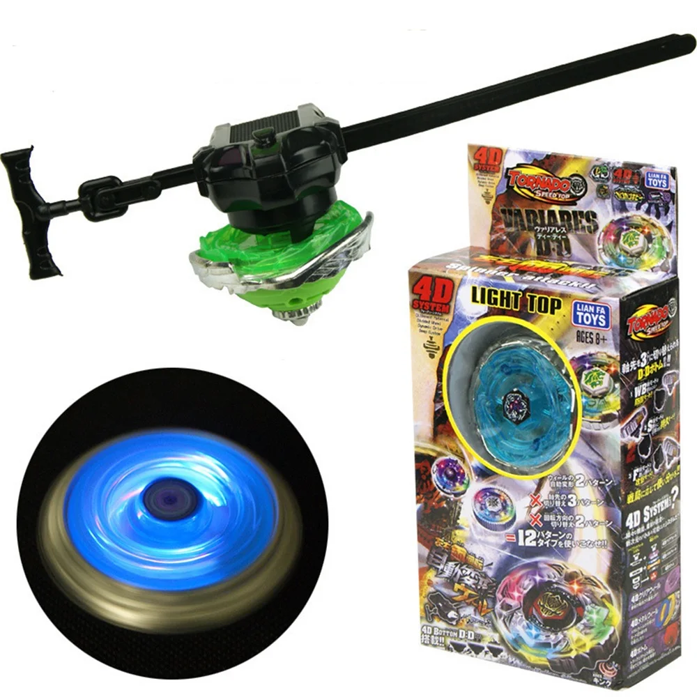 EASY BIG Flashing Burst Flashing Metal Spinning Top Toys Sets For Childrens Decompression Gyroscope Kids Toys NR0012