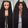 30 40 Inch Curly 13x6 13x4 HD Lace Fronr Human Hair Wigs Loose Deep Wave Frontat  250% 5x5 Glueless Closure Wig For Women