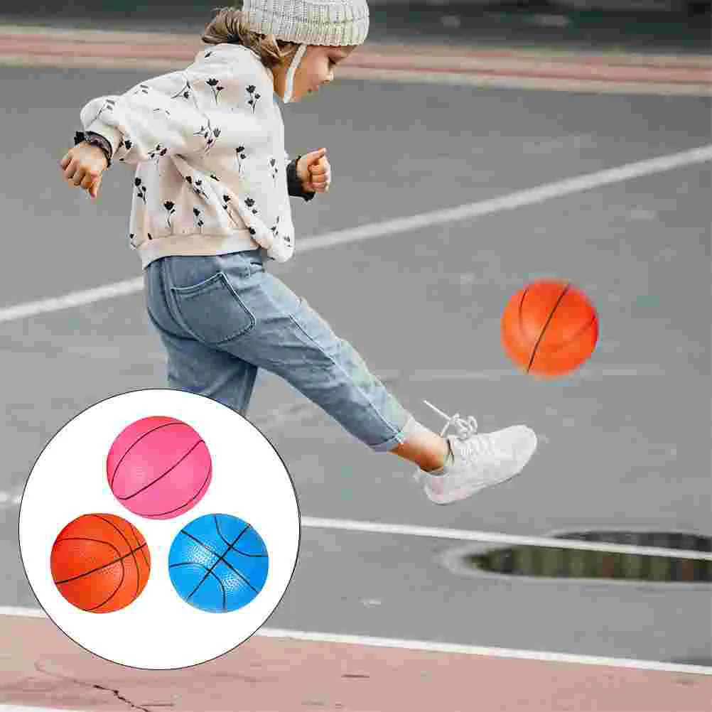 

3 Pcs Basketball Creative Childrens Childrens Children’s Bounce Toy Jump Playground Plaything Pvc Kindergarten Jumping Balls