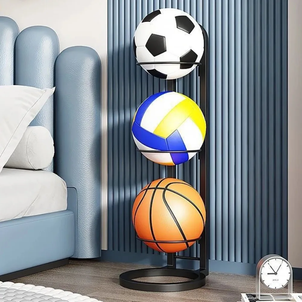 Indoor Children Basketball Football Volleyball Storage Rack for Kindergarten