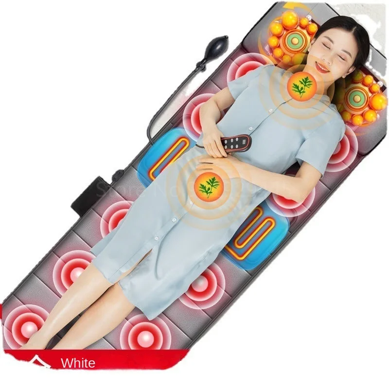 Full Body Electric Massage Cushion Heating Infrared Vibrator Head Neck