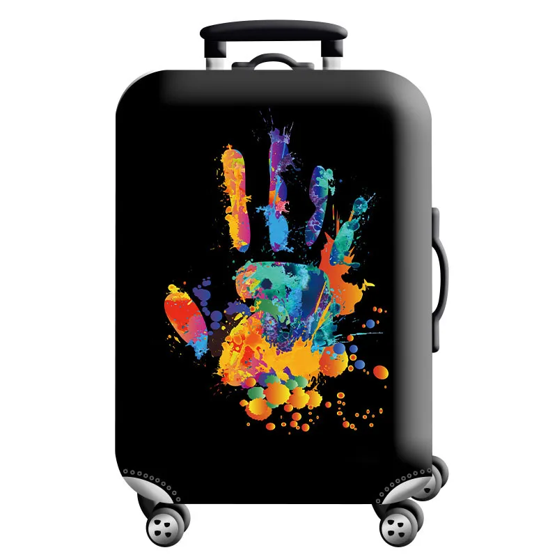 thumbnail image 1 of Funda protectora de equipaje con diseño de mapa del mundo, elástica y gruesa, con cremallera, para maletas de 18 a 32 pulgadas, fundas para carrito, accesorios de viaje, 1 of 5
