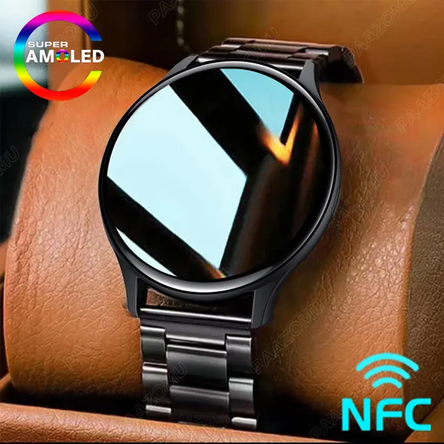 Real AMOLED Smartwatch Men 1.43"  466*466 HD Screen Always Display NFC Bluetooth Call IP68 Waterproof Sports Women Smart Watch 1