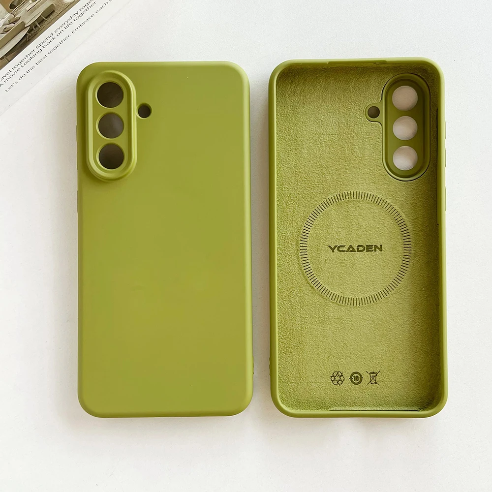 Original Liquid Silicone Magnetic Case For Samsung Galaxy S26 S25 S24 S 26 Ultra Plus S26Ultra Cases Wireless Charge Soft Cover 2
