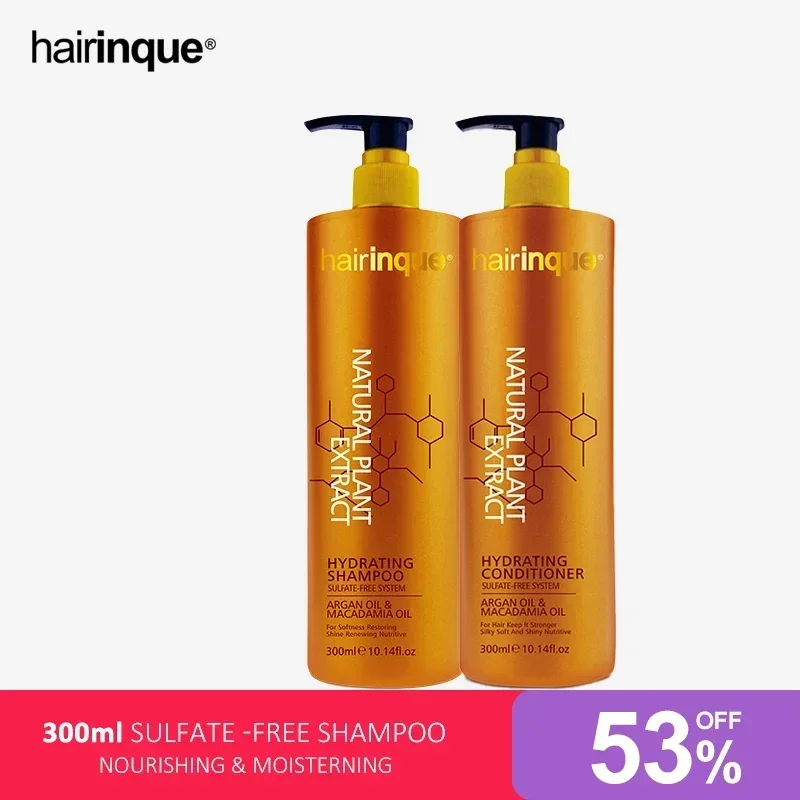 

300ml Hair Product Hydrating Nourishing Moisturizing Hair Shampoo Argan Oil Sulfate-free Shampoo Conditioner