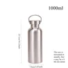 Stainless Steel Thermos 1000ml/600ml Single Layer Water Bottle Reusable and Environmentally Friendly Dishwasher Safe/single Cup 6