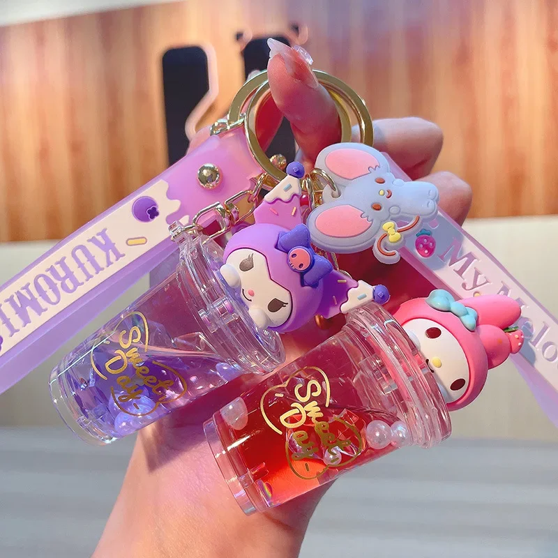 2023 New Acrylic Keychain Genuine Sanrio Anime Surroundings Four