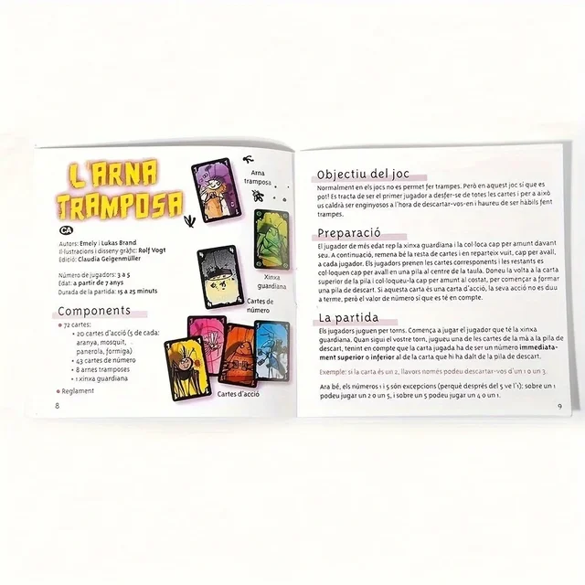 POLILLA TRAMPOSA tricheurne espagnole cafard allemand adulte enfants jeu de fête de loisirs, petits cadeaux créatifs 6