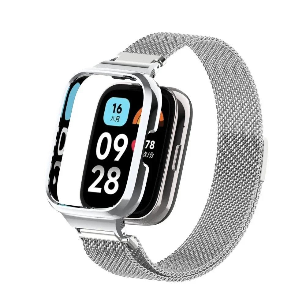 Premium Metal Bracelet and Magnetic Loop Strap with Protective Case