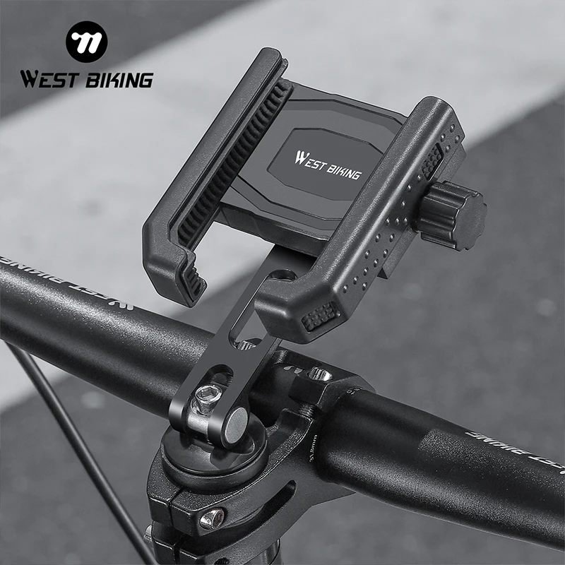 WEST BIKING – support de téléphone portable pour guidon de vélo, réglage en alliage d'aluminium à dégagement rapide, pour téléphones de 5.5 à 10cm de largeur  18