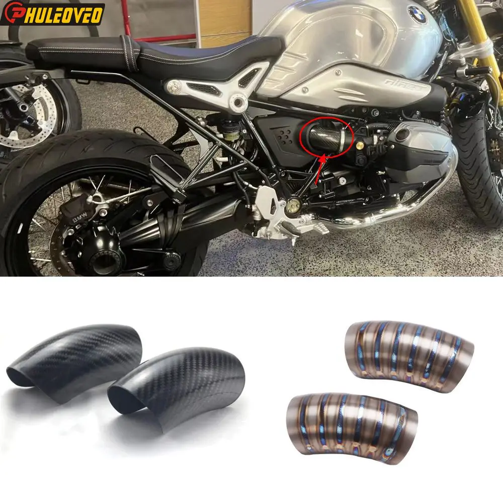 Per Bmw R Ninet Lega Di Titanio Presa D'Aria In Carbonio Copertura Di Protezione Decorativa Per Bmw R Ninet R Ninet Pure/Scrambler/Racer/Urban