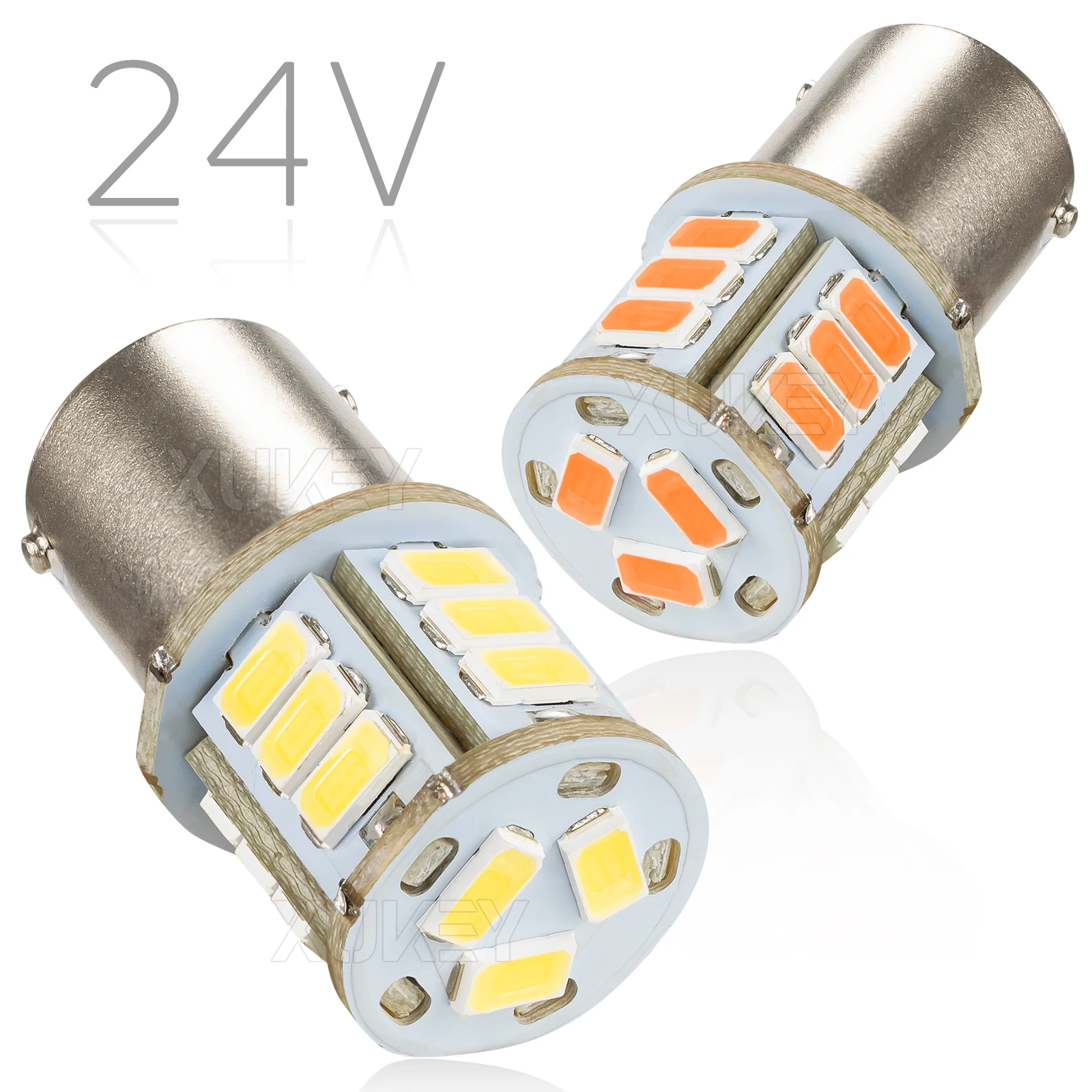 2x382 P21w 1156 Led Reverse White Ba15s Side Light Red Brake Tail 24V lampadine 246 149 R5W R10W Truck HGV camper luci interne