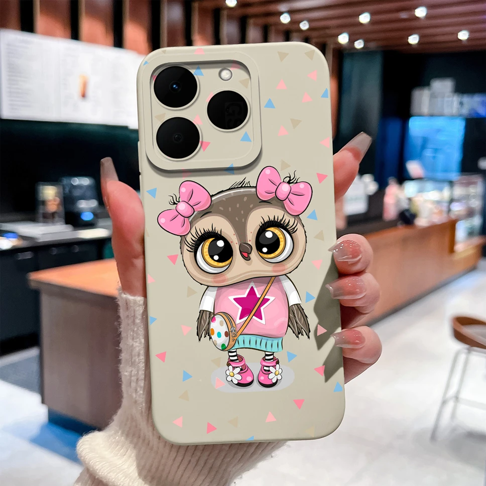 Stylish Shockproof Liquid Silicone Phone Case with Unique Patterns