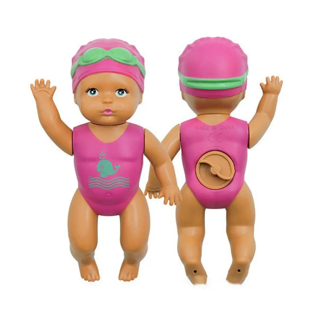 

6 Inch Swimming Doll Windup Freestyle Backstroke Baby Bath Toys Bathing Shower Water Playing Clockwork Swim Toy Birthday Gift