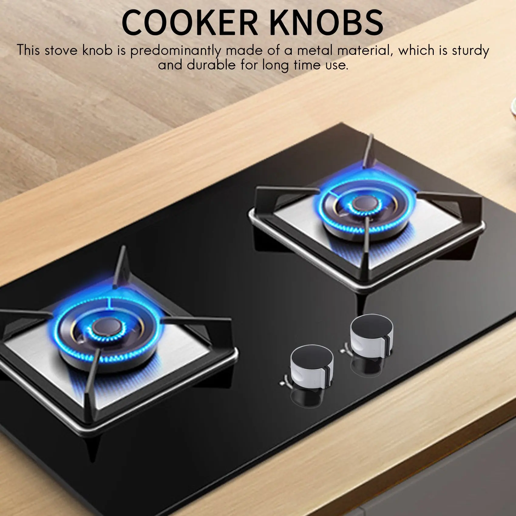 8 PCS Gas Stove Knob,8mm Cooker Control Switch Range Oven Knobs Cooktop