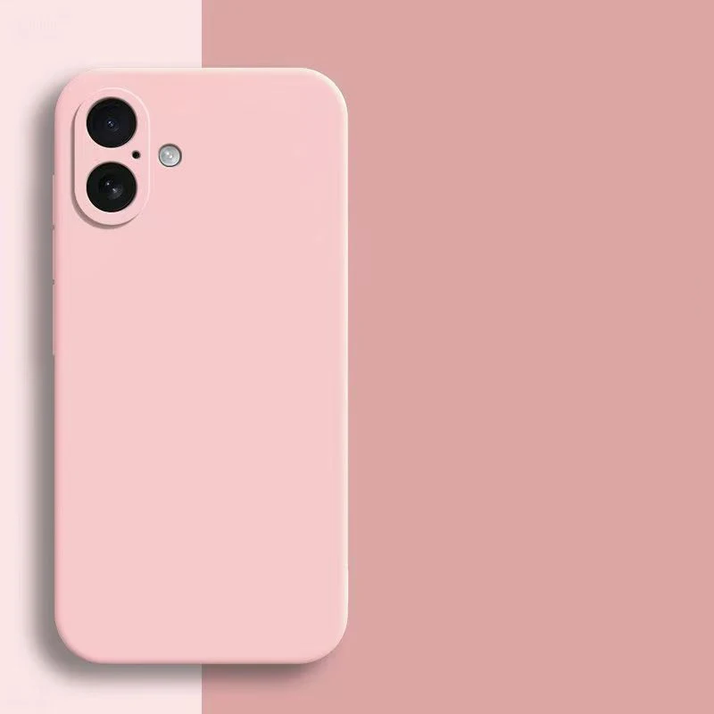 Liquid Soft Silicone Phone Case with Matte Finish and Camera Protection