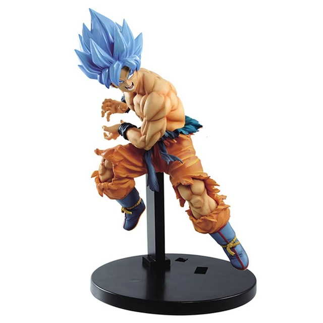 Dragon Ball Super Goku Action Figures Saiyan Blue Hair Models Toys -  AliExpress