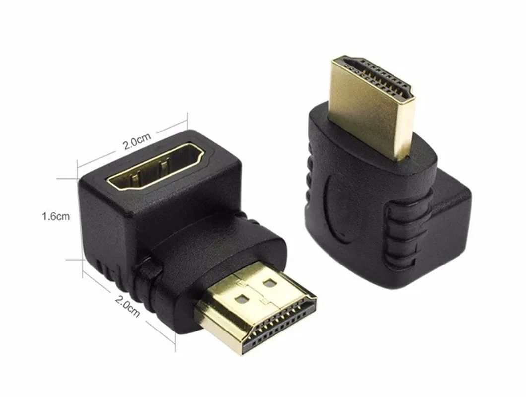 

Угловой адаптер 90 градусов для HDTV 1080P для HDMI-совместимого адаптера HM штекер-гнездо HM Кабельный адаптер конвертер удлинитель Бесплатная доставка
