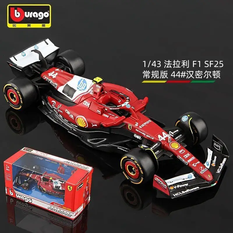 In Stock Original Bburago 1:43 Racing Formula 1 F1 Serise Diecast Toys Model Car McLaren Ferrari Mercedes Benz Formula Car Model