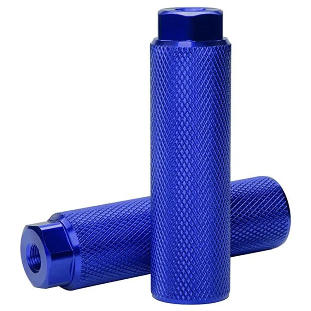 Giilayky 4 PièCes Chevilles de VéLo, Alliage D'Aluminium Anti-DéRapant Pied PéDales de VéLo BMX Chevilles pour VéLo Tout TéRrain VéLo Cyclisme Cascade 3/8 Pouces Essieux