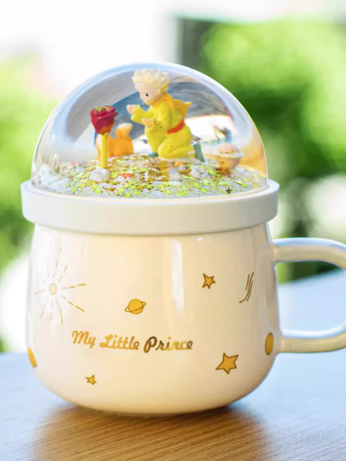 Prince's small crystal ball mug Lovers cup girl girlfriend birthday Valentine's Day gift 2
