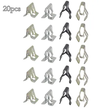 20Pcs Metal Rivets Universal Car Dashboard CD Panel Snaps Clips Retainer 4 Sizes Instrument Panel Auto Retainer Fasteners 1