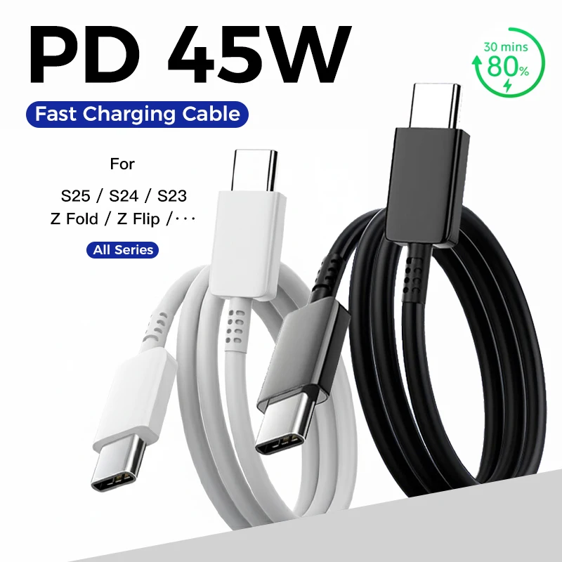 High-Power 5A USB-C Fast Charging Cable, 45W