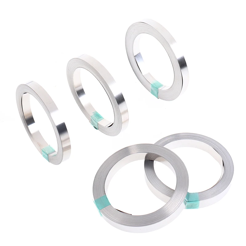 Nickel Strip Tape 10M 6mm 8mm x 0.1/0.12/0.15 Nickel Strip Tape For Li 18650 Battery Spot