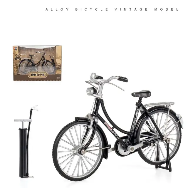 1:10 Mini Model Alloy Bicycle toy Finger Mountain bike Pocket Diecast simulation Metal Racing Funny Collection Toys for children 2