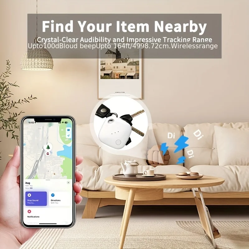 Air-Tag IP67 Waterproof Key Finder Smart Tag suitable for Apple Find My GPS Positioning anti-loss device for Pet keys bag