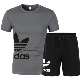 Men's shorts set, two-piece set, luxury designer clothing, fashionable garter, gym, 2025 2