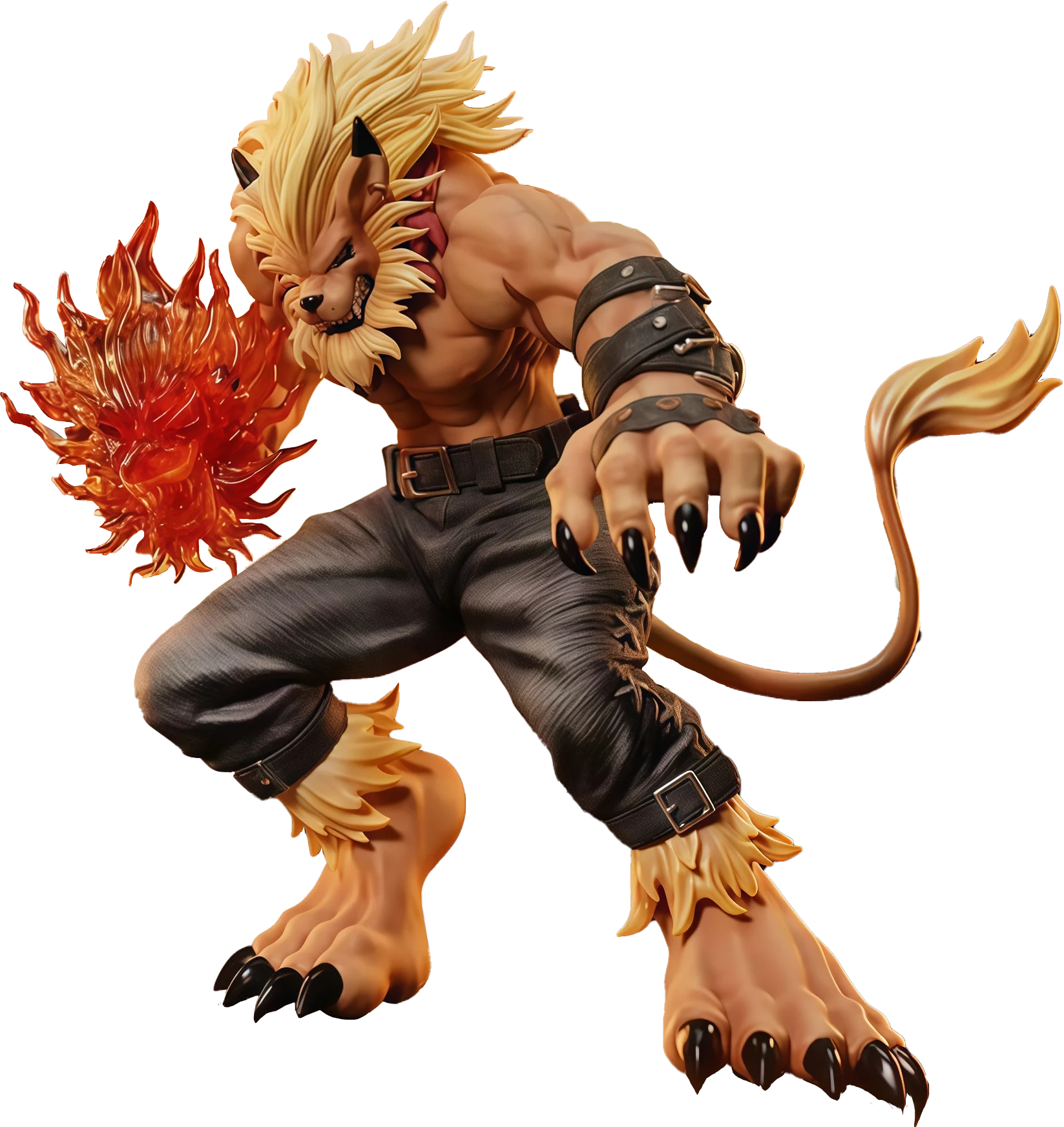 Soar Studio デジモン レオモン 完全に塗装された PVC スタチュー