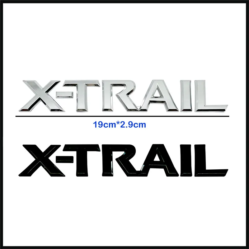 자동차 스타일링 3D ABS 자동차 스티커 글자 배지, 트렁크 바디 엠블럼 데칼, X-trail X Trail 자동차 액세서리