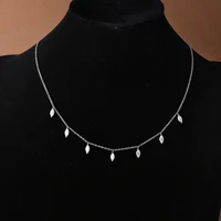 0.3CT Marquise Moissanite Halskjede – 925 Sølv, GRA-sertifisert