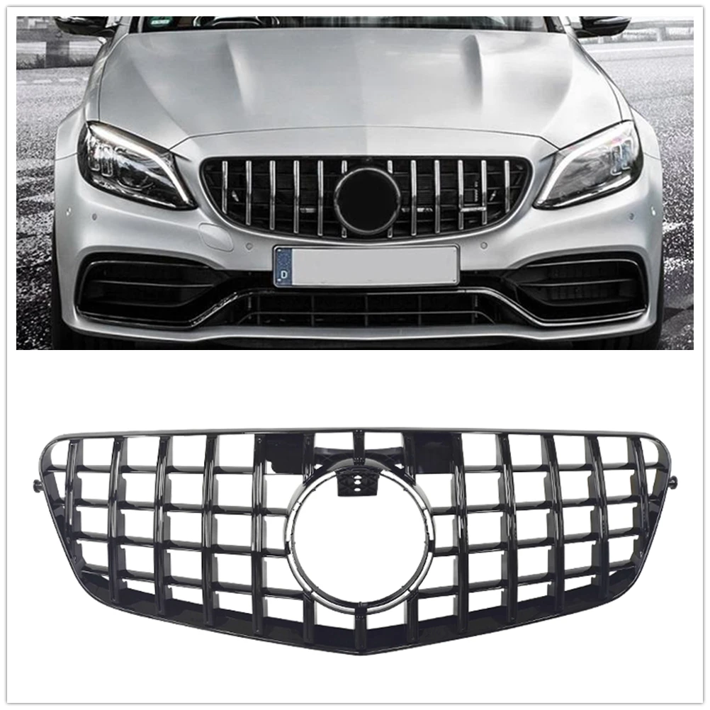 

Car Front Grille Grill Upper Bumper Hood Mesh For Mercedes Benz E Class E300 E350 E400 E550 W212 GT 2009 2010 2011 2012 2013