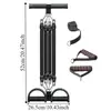 2/3/4-Strand Pedal Pull-Up Sit-Up Trainer 50/75/100 Pounds Heavy-Duty Pedal Tension Rope Non-Slip Multifunction 6