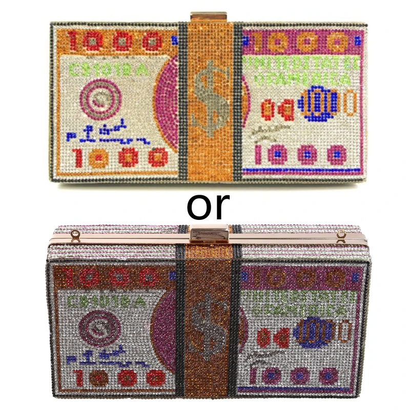 forRhinestoneUSDollarPurseEveningHandbagsWeddingDinnerBag