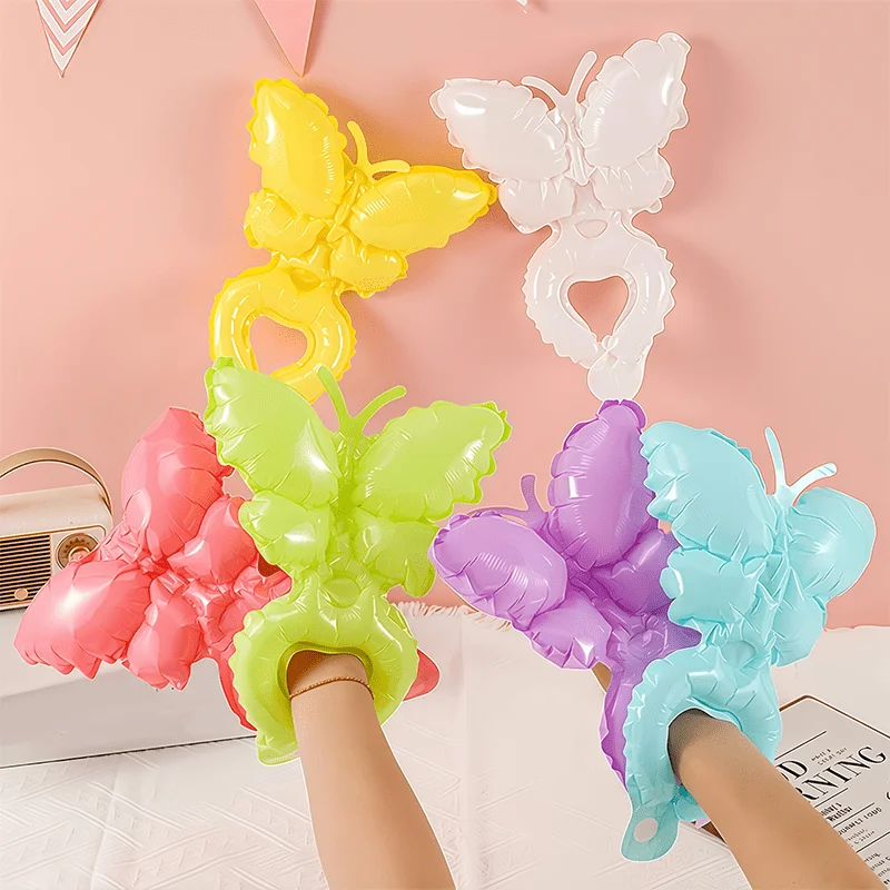 Colorful Butterfly Wrist Balloons Set - Party and Event Decorations