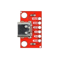 TYPE-C Female Test Board USB3.1 16P to 2.54 High Current Power Adapter Board Module Double-sided Front Back Plug Test Board 4
