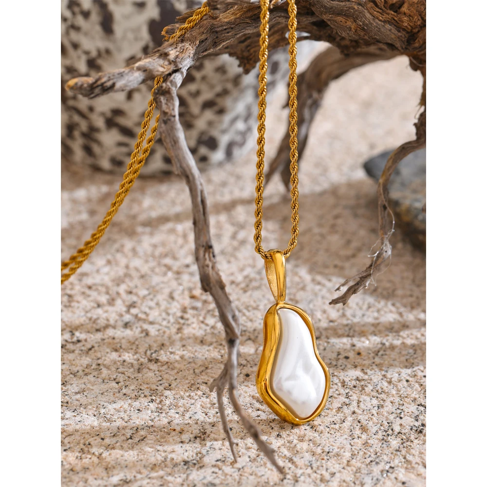 Yhpup Necklace Stainless Steel Waterproof