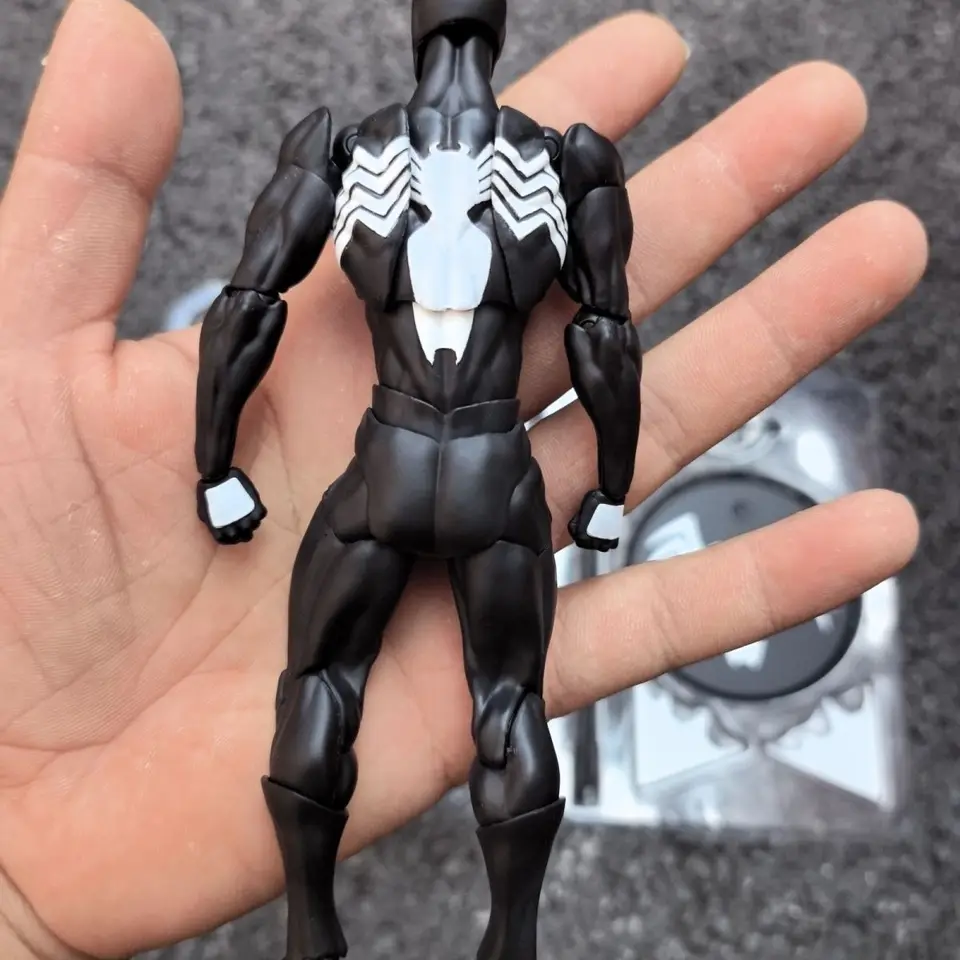 新しいメスおもちゃスパイダーマンフィギュア黒スーツ隣人シンビオート