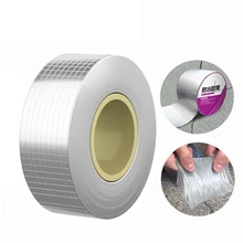  Waterproof Tape High Temperature Resistance Aluminum Foil Thicken Butyl Tape Wall Pool Roof Crack Duct Repair Sealed Self Tape 
