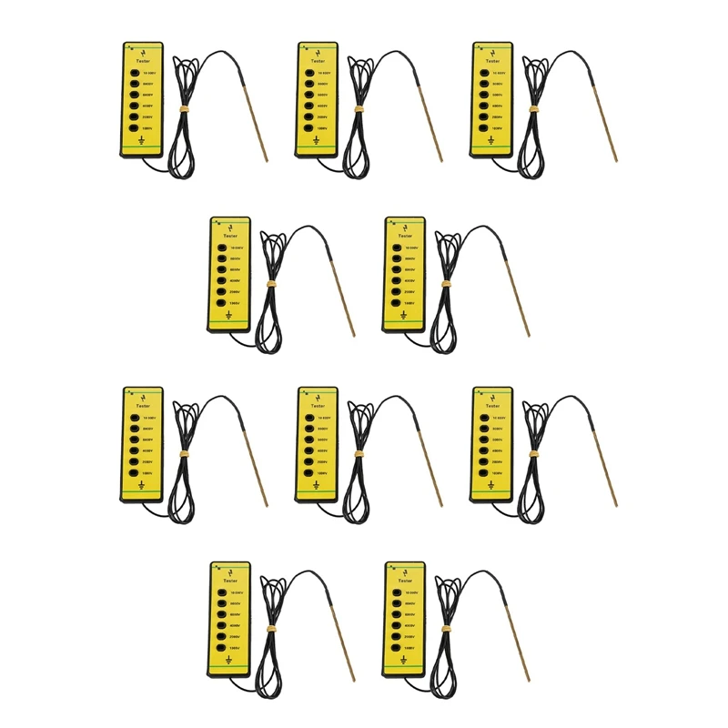 

10X Fence Voltage Tester Farm Fencing Electric Solar Energiser Promotion