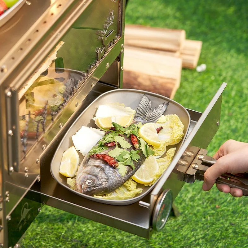 Titanium Plate Dishes Outdoor Camping Fish Pan Snack Fruit Food Salad Dinner Travel Portable Cutlery Lightweight Tableware