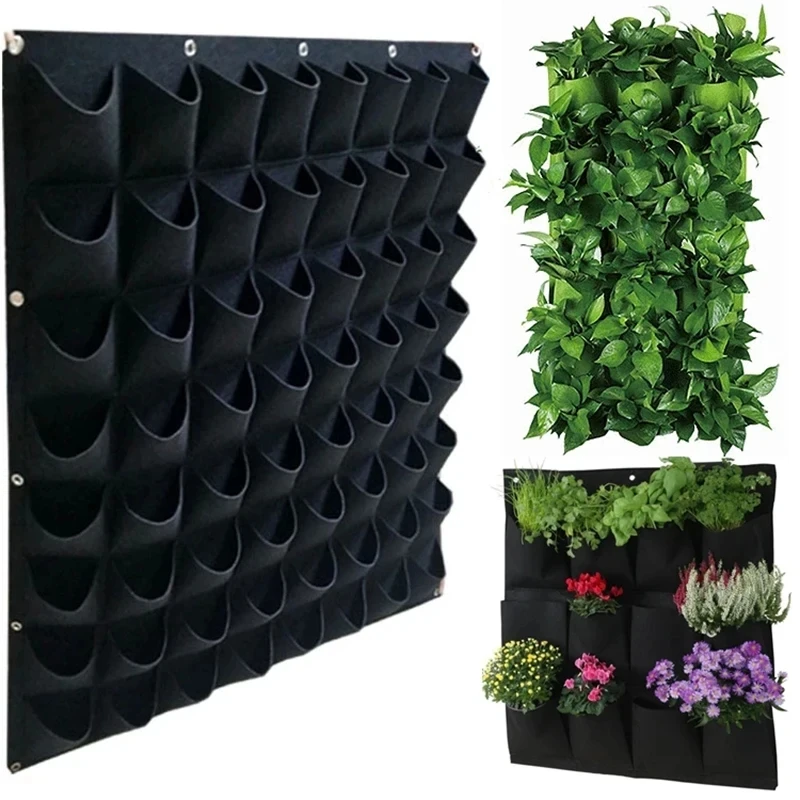 Description Picture 3 of itemMulti-pocket Planting Bag Felt Vegetable Fruit Flowers Grow Bags for Plants Hanging Vertical Home Garden Tools Plant Seeding Pot