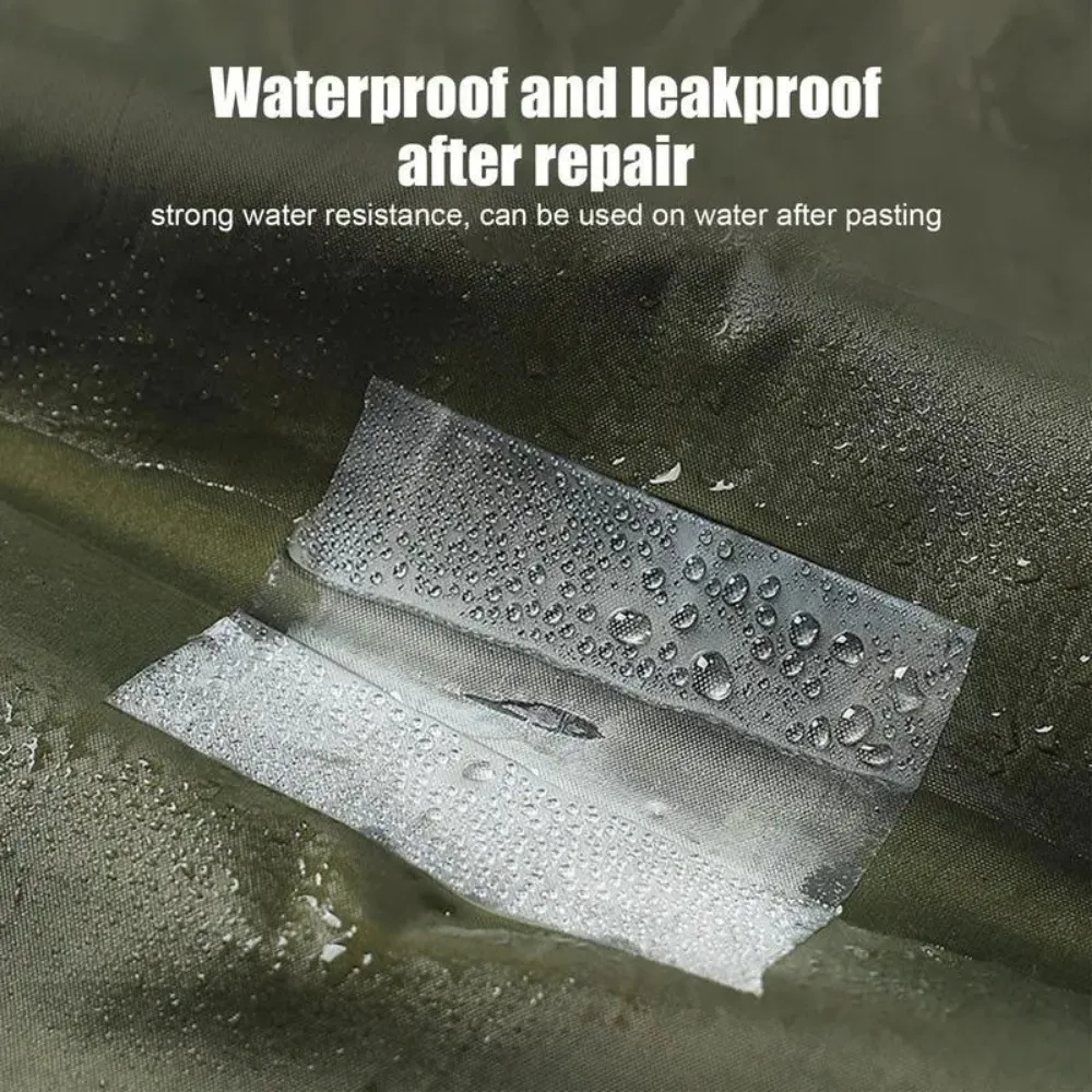 Waterproof Transparent TPU Pool Repair Subsidy Inflatable Boat Film Tent Self Adhesive Vinyl Repair Patch Gear Tapes camping tent repair tape