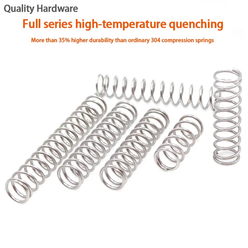 10Pcs Wire Diameter 0.2mm/0.3mm 304 Stainless Steel Compression Spring, Y-shaped Shock Absorption Return Spring Customizable