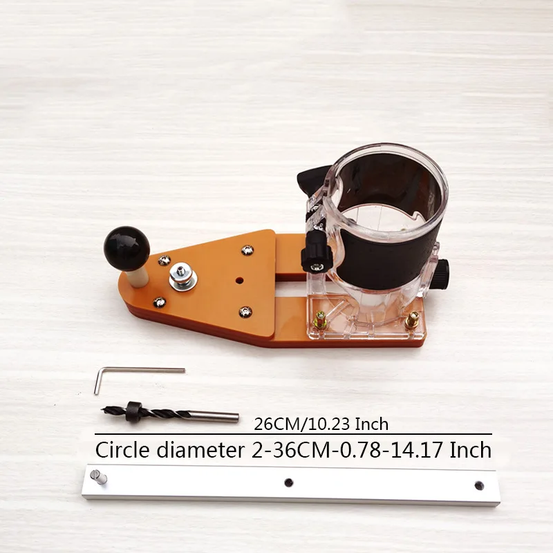 metric spanner set Woodworking Circle Cutting Jig for Electric Trimming Machine Wood Router Milling Circle Slotting Base DIY Tools with Scale Fence electric screwdriver set Tool Sets