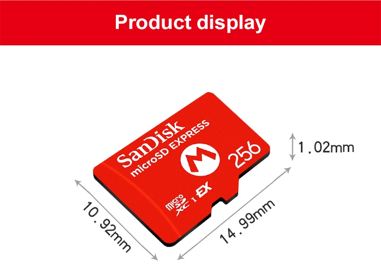 Original SanDisk microSD EXPRESS-Karte für Nintendo Switch 2, bis zu 880 Mbit/s, professionelle MicroSDXC EX-Speicherkarte 256 GB – Detail 9