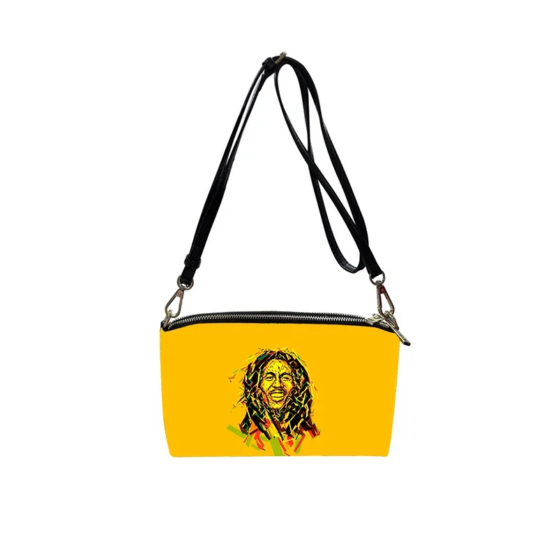 

Bob Marley PU Crossbody Bag 2023 New Women's Fashion Shoulder Bag Minimalist Small Square Bag for Women